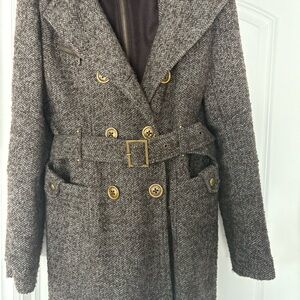 Miss Sixty Brown Trench Coat Timeless Design